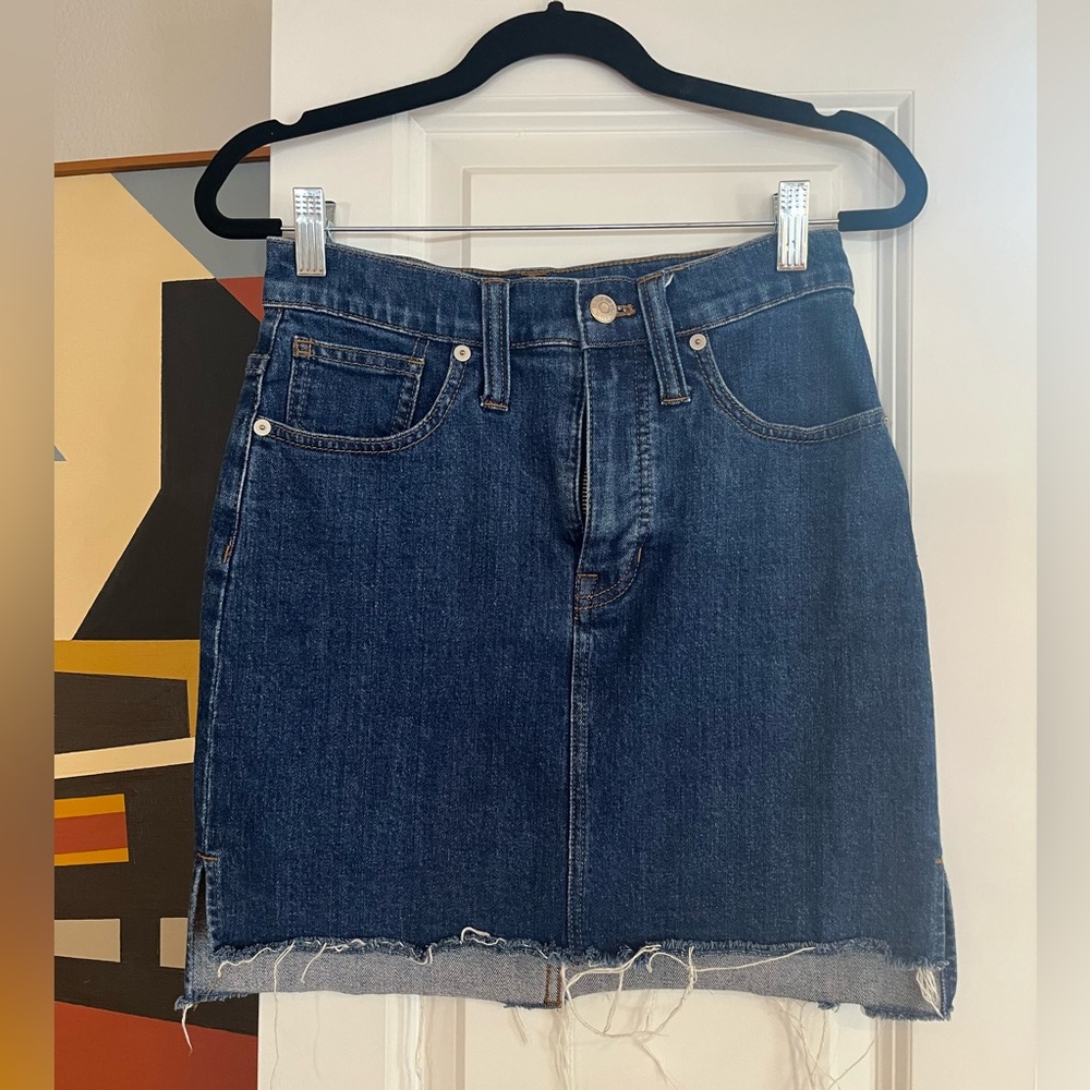 Madewell Denim Mini Skirt Sz 24
